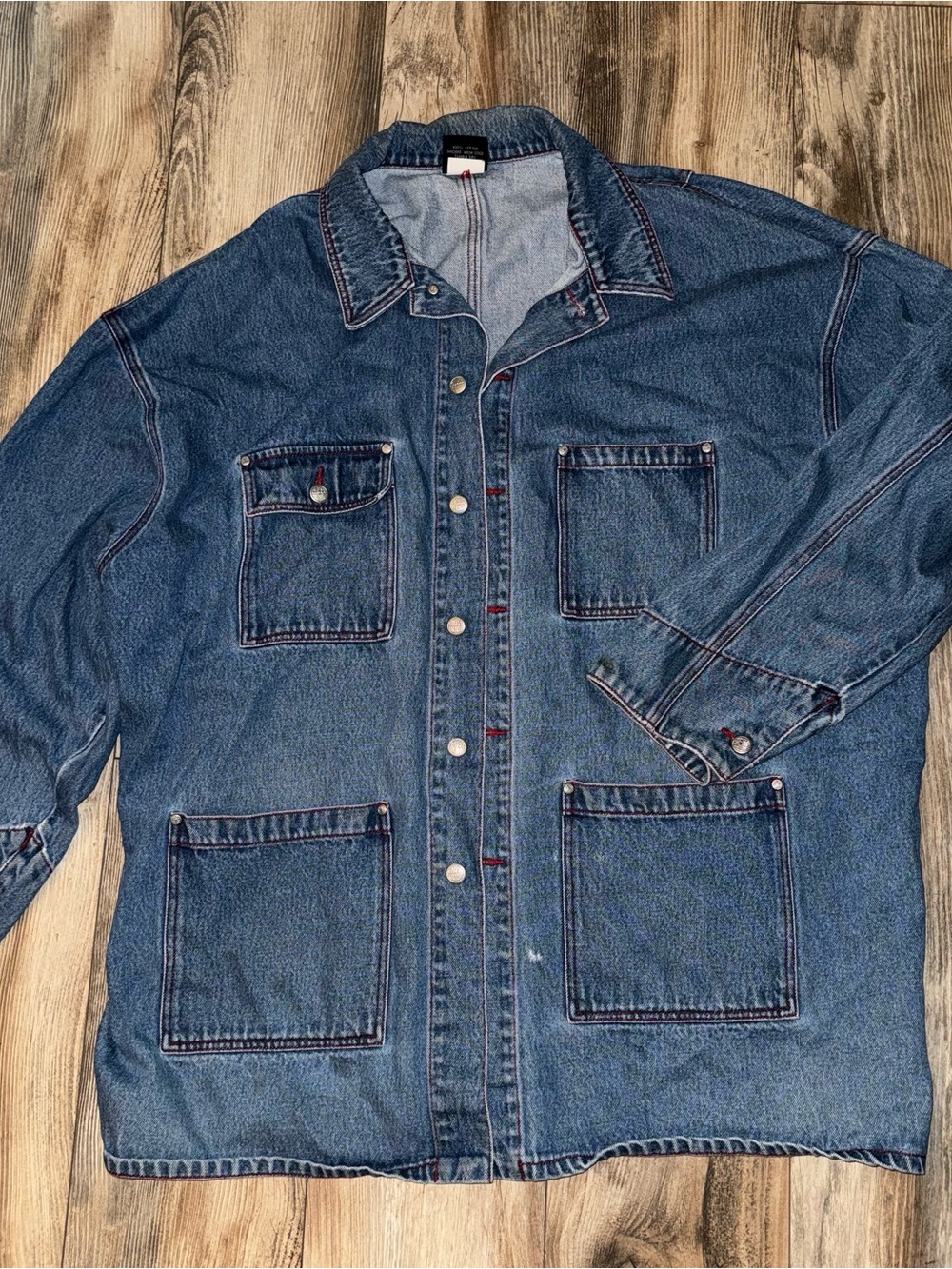 Vintage 90s Cross Colours (South Central LA) Denim Jacket Size 2 Hip Hop CLASSIC